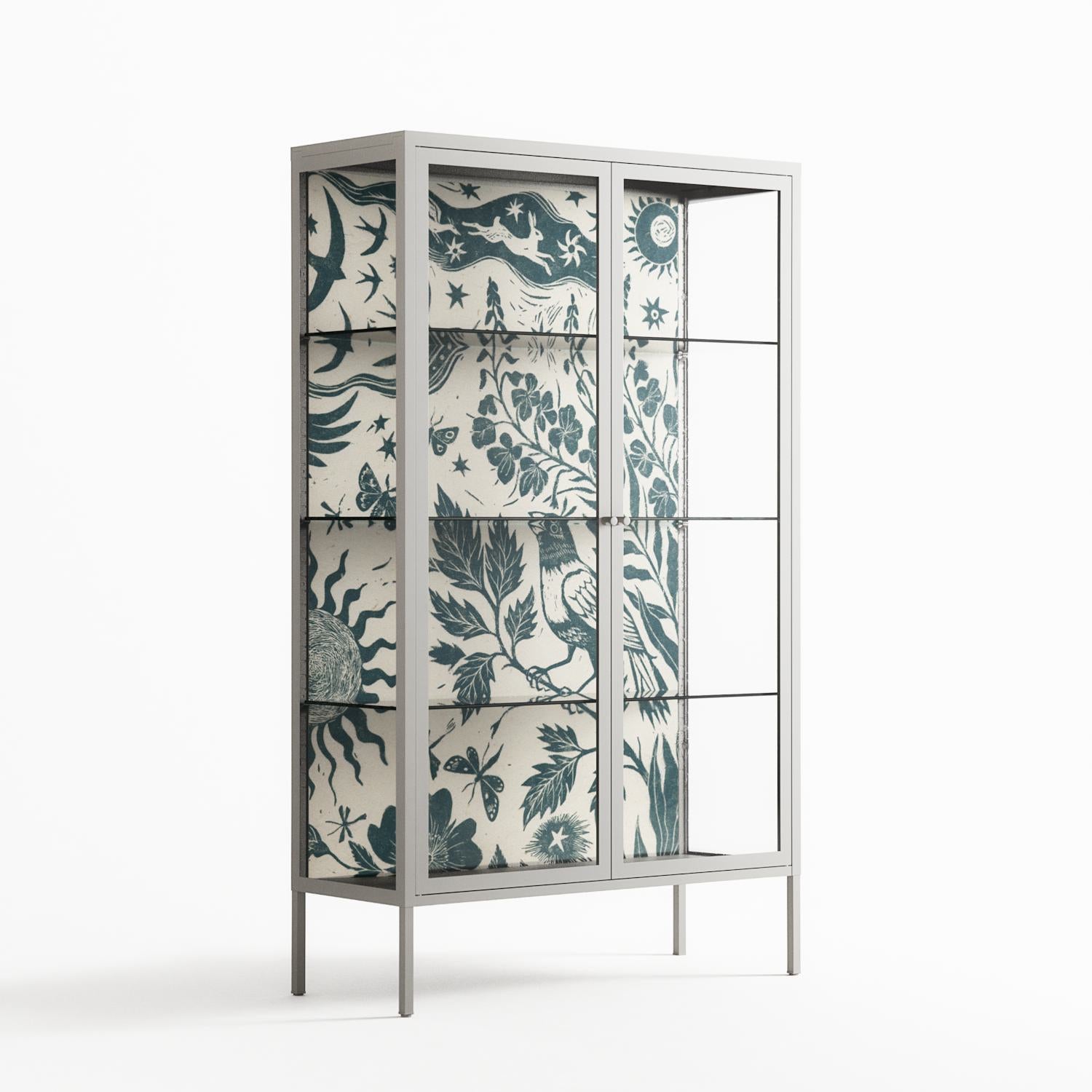 Ode to Summer 3 - Cabinet - Diana Catchpole - Chalk - Clear glass