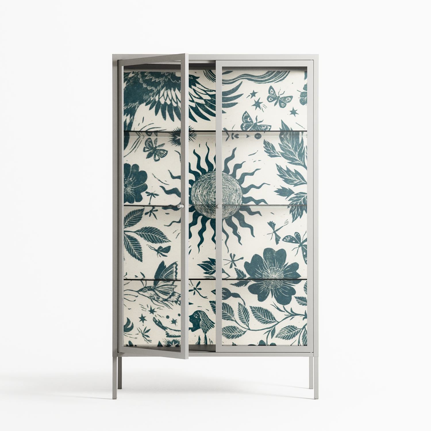 Ode to Summer 6 - Cabinet - Diana Catchpole - Chalk - Clear glass