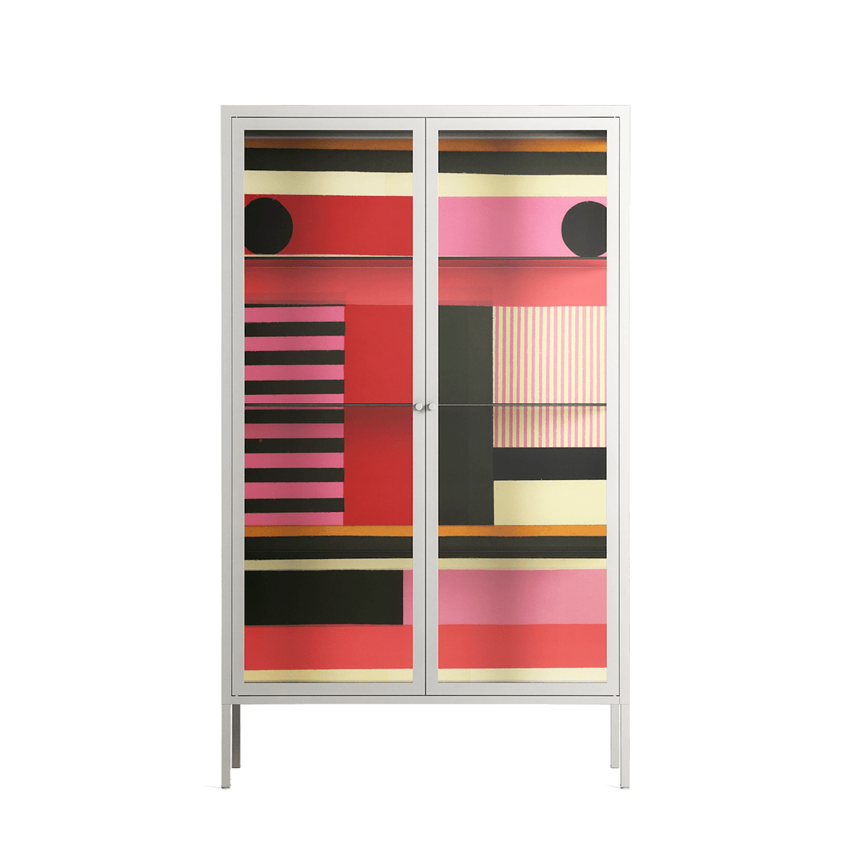 Harmonic - Cabinet - Rikki Hewitt - Chalk - Clear glass