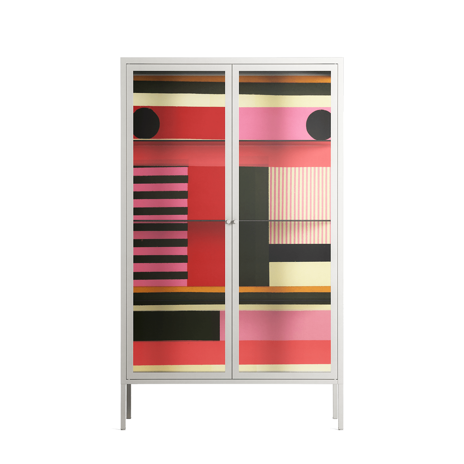 Harmonic - Cabinet - Rikki Hewitt - Chalk - Clear glass