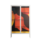 Swift - Cabinet - Rikki Hewitt - Chalk - Clear glass