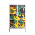 Maps - Cabinet - Naia Escribano - Chalk - Clear glass