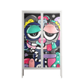 Bobsan - Cabinet - Maddalena Fanfani - Chalk - Clear glass