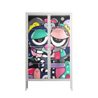 Bobsan - Cabinet - Maddalena Fanfani - Chalk - Clear glass