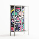 Bobsan - Cabinet - Maddalena Fanfani - Chalk - Clear glass