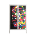 Orbiting Around Herself - Cabinet - Mathilda Kienast - Chalk - Clear glass