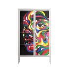 Orbiting Around Herself - Cabinet - Mathilda Kienast - Chalk - Clear glass