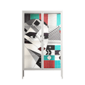 The Dessolution - Cabinet - Mathilda Kienast - Chalk - Clear glass