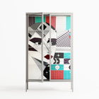 The Dessolution - Cabinet - Mathilda Kienast - Chalk - Clear glass