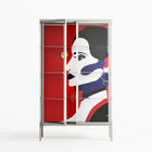 Unseen In Plain Sight - Cabinet - Mathilda Kienast - Chalk - Clear glass