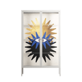 Evil Eye Sun - Cabinet - Mo Kalache - Chalk - Clear glass