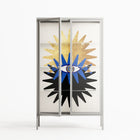 Evil Eye Sun - Cabinet - Mo Kalache - Chalk - Clear glass