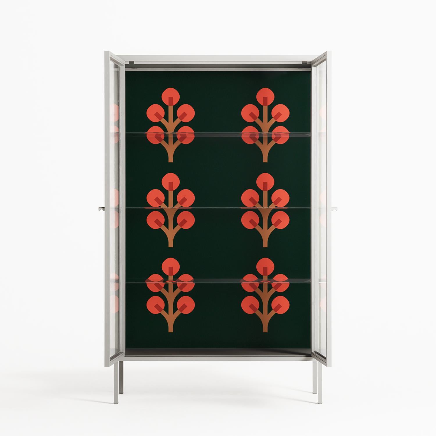 Berry Branch - Cabinet - Ethan Fender - Chalk - Clear glass