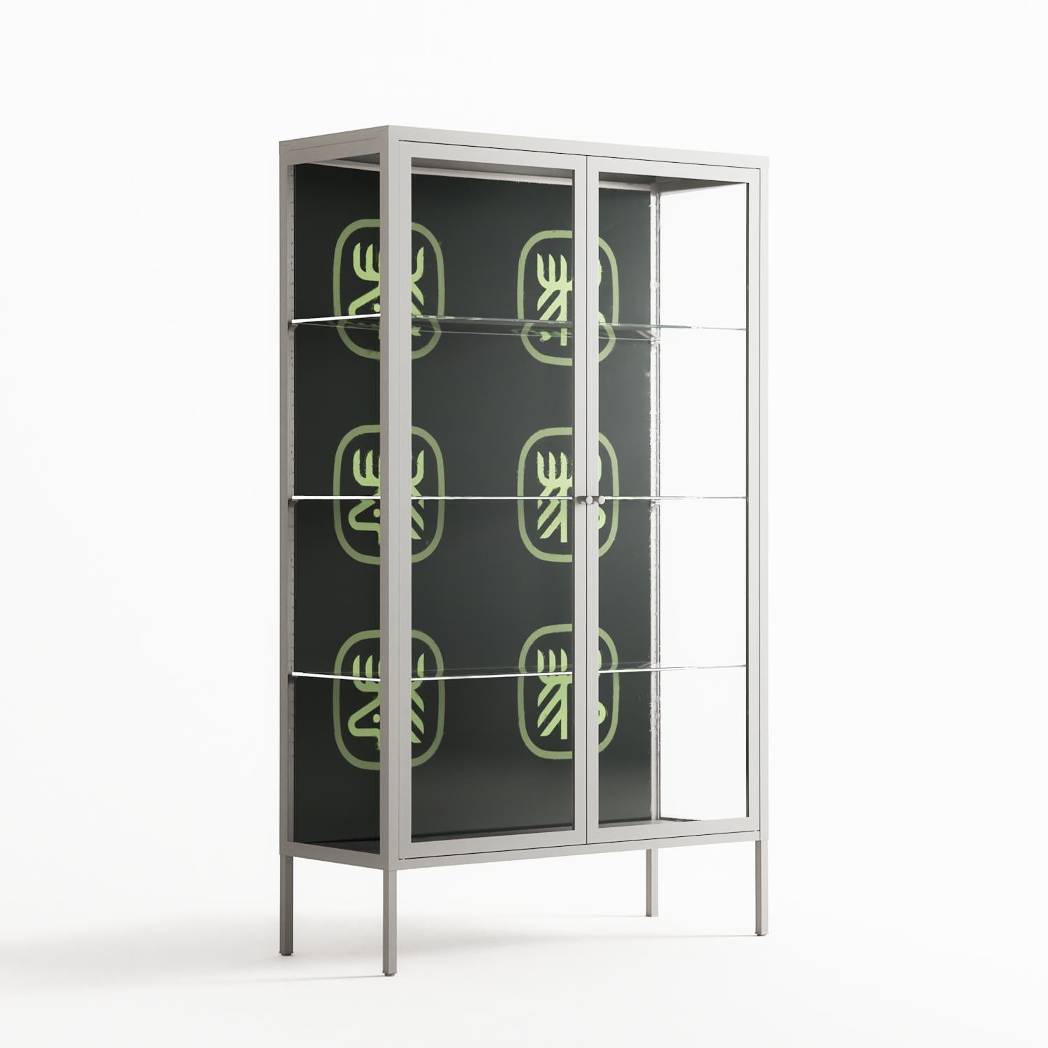 Evergreen Stag - Cabinet - Ethan Fender - Chalk - Clear glass