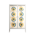 Gleam Dusk - Cabinet - Ethan Fender - Chalk - Clear glass