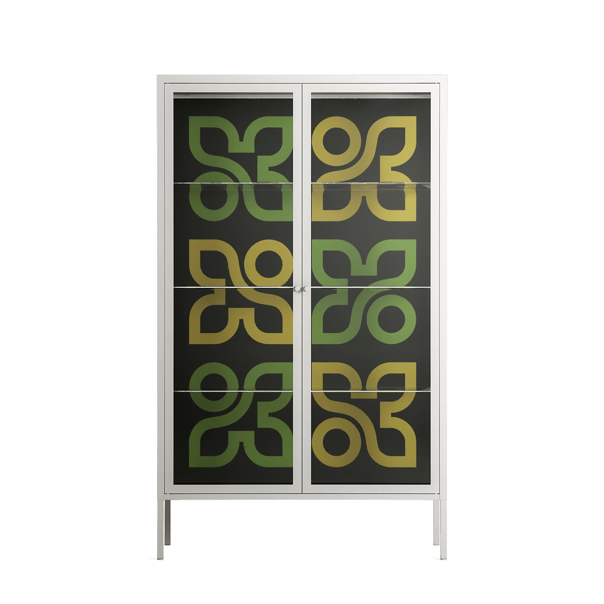Ultra Bloom - Cabinet - Ethan Fender - Chalk - Clear glass