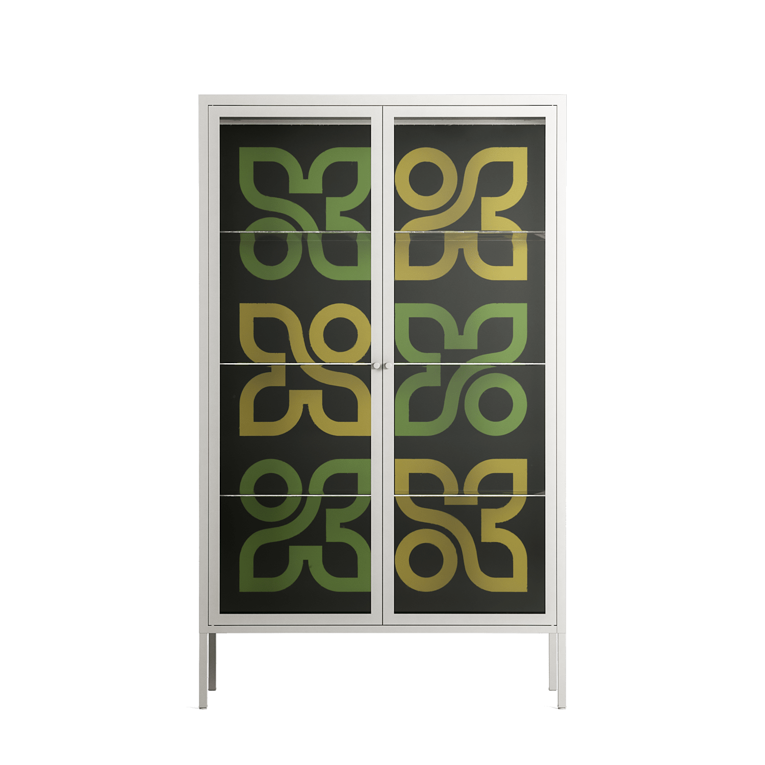 Ultra Bloom - Cabinet - Ethan Fender - Chalk - Clear glass