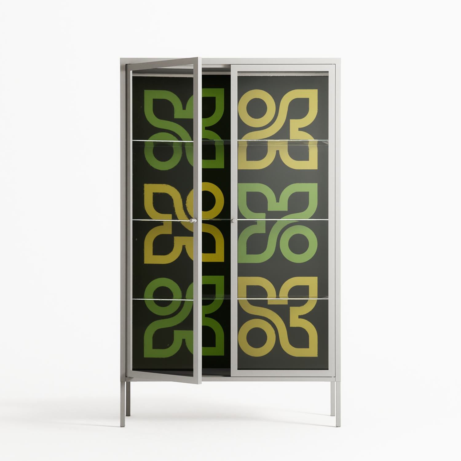 Ultra Bloom - Cabinet - Ethan Fender - Chalk - Clear glass