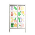 Shapes - Cabinet - Lydia Greaves - Chalk - Clear glass