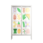Shapes - Cabinet - Lydia Greaves - Chalk - Clear glass