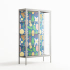 Shapes Blue - Cabinet - Lydia Greaves - Chalk - Clear glass