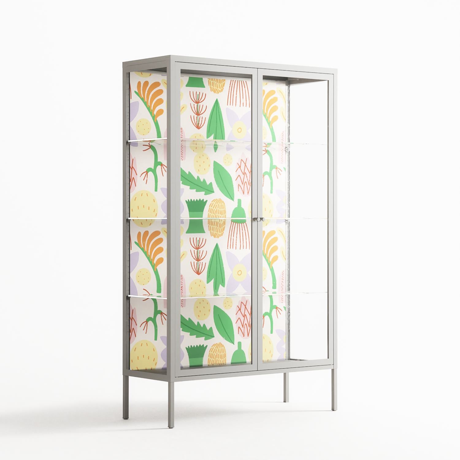 Shapes Cream - Cabinet - Lydia Greaves - Chalk - Clear glass