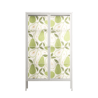 Pears - Cabinet - Lydia Greaves - Chalk - Clear glass