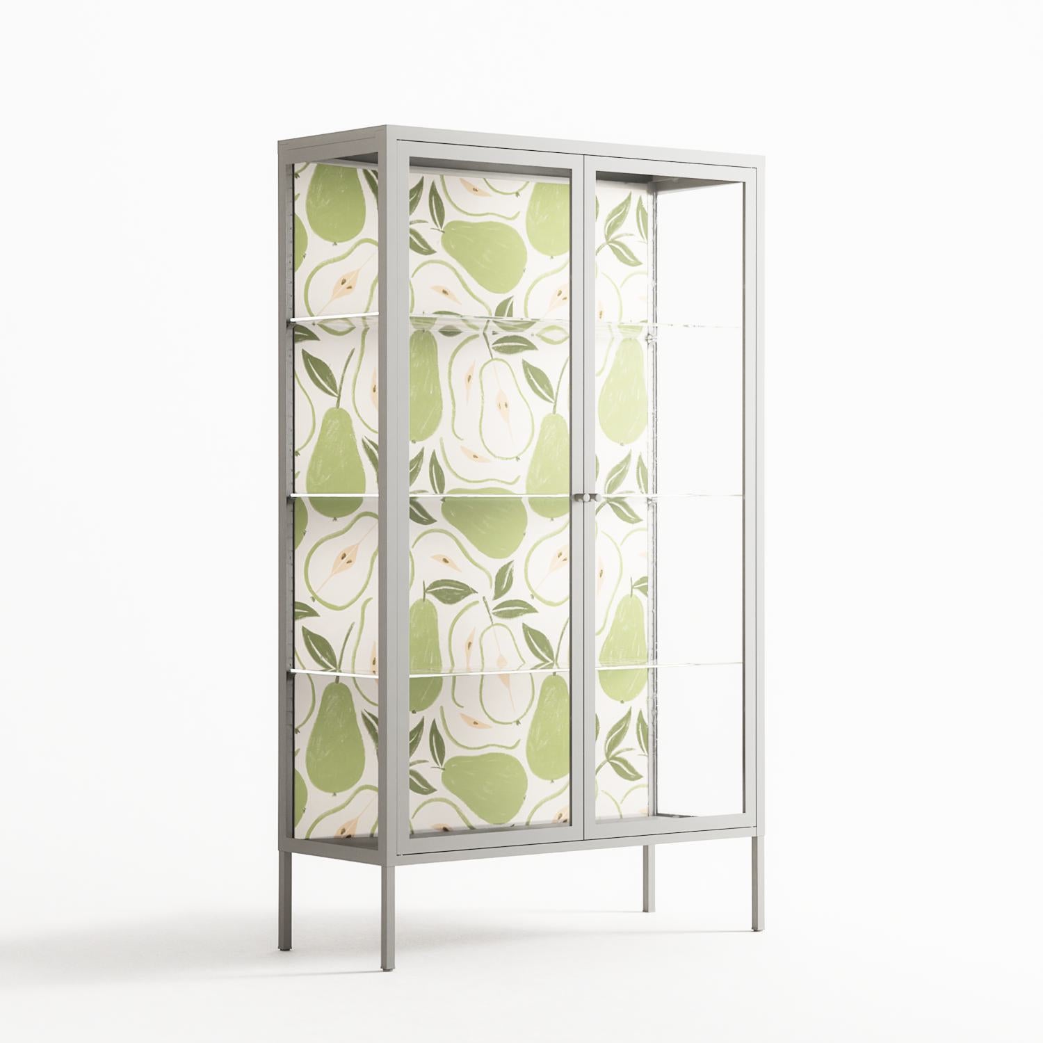 Pears - Cabinet - Lydia Greaves - Chalk - Clear glass