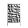 Wave In Wave - Cabinet - Guido De Boer - Chalk - Clear glass