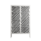 Wave In Wave - Cabinet - Guido De Boer - Chalk - Clear glass