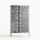Wave In Wave - Cabinet - Guido De Boer - Chalk - Clear glass