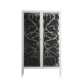 Black Potted Plant - Cabinet - Konrad Blaszczyk - Chalk - Overlay Glass