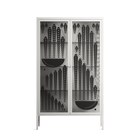 Black Fern - Cabinet - Konrad Blaszczyk - Chalk - Overlay Glass