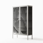 Black Fern - Cabinet - Konrad Blaszczyk - Chalk - Overlay Glass