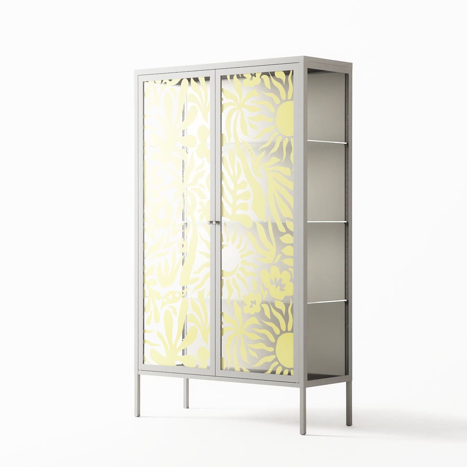 Summer Sensation - Cabinet - Amy Suther - Chalk - Overlay Glass