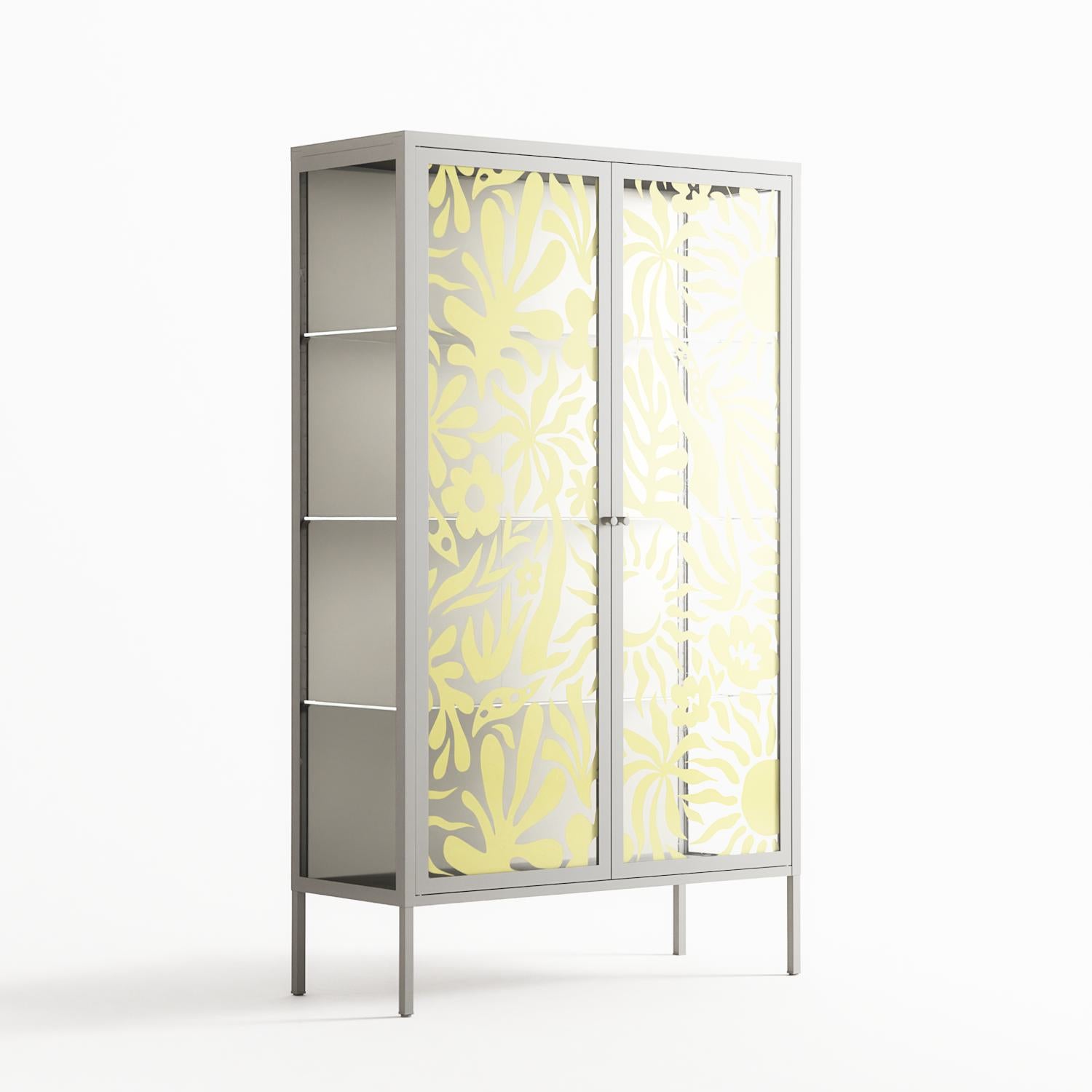 Summer Sensation - Cabinet - Amy Suther - Chalk - Overlay Glass