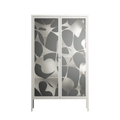 Petros - Cabinet - Amy Suther - Chalk - Overlay Glass