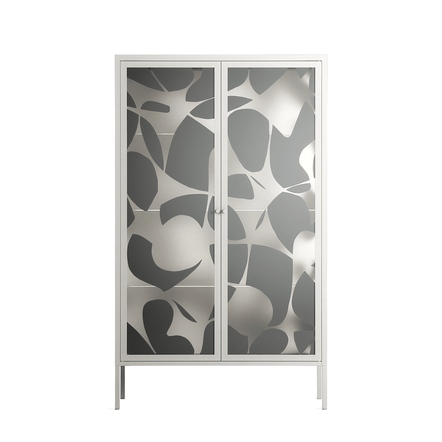 Petros - Cabinet - Amy Suther - Chalk - Overlay Glass