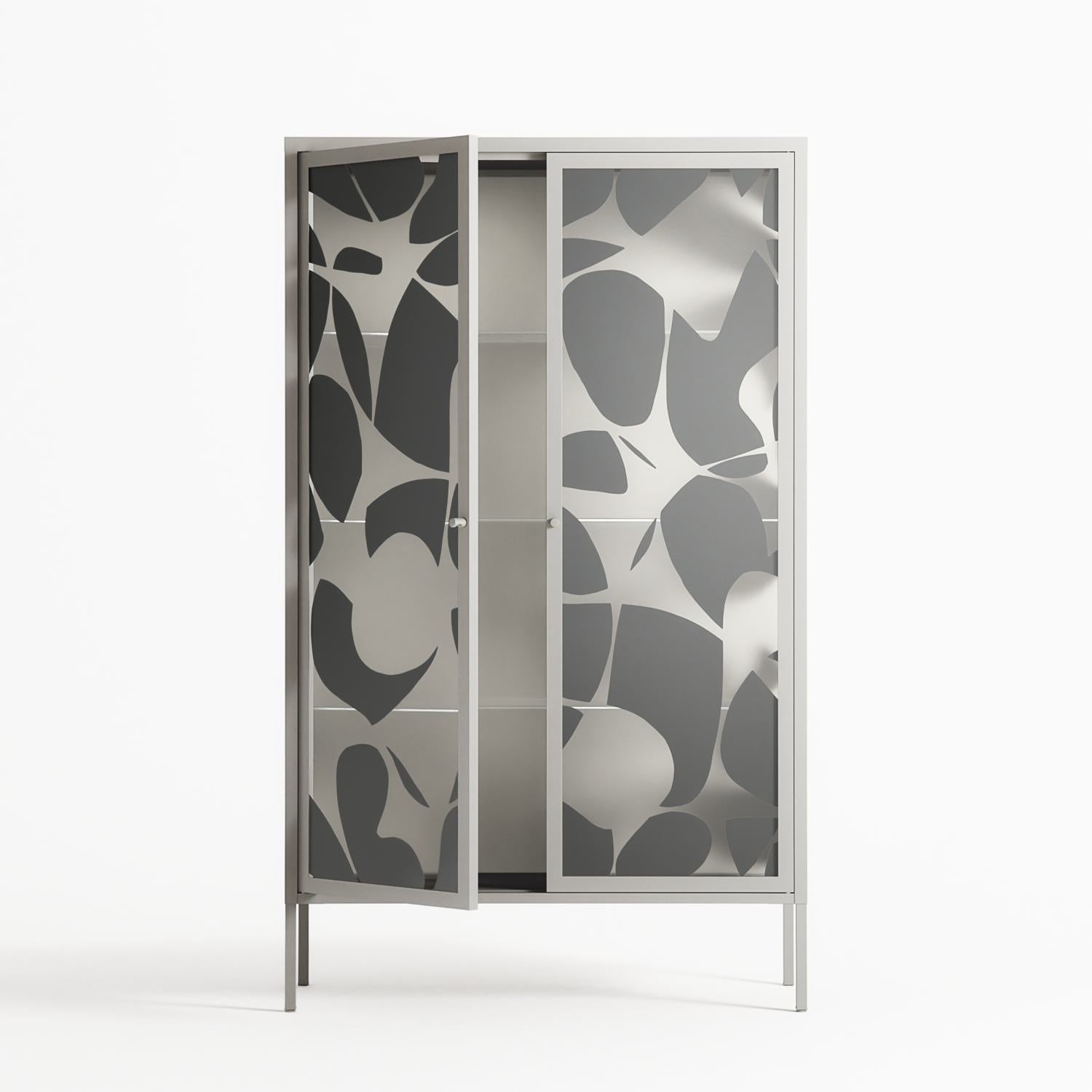 Petros - Cabinet - Amy Suther - Chalk - Overlay Glass