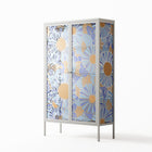 Bellis Bounty - Cabinet - Amy Suther - Chalk - Overlay Glass