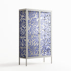 Botanica Blue - Cabinet - Amy Suther - Chalk - Overlay Glass