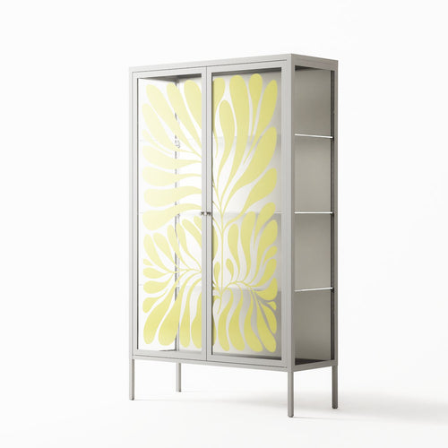 Alaria - Cabinet - Amy Suther - Chalk - Overlay Glass