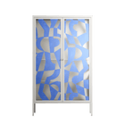 Santorini - Cabinet - Amy Suther - Chalk - Overlay Glass