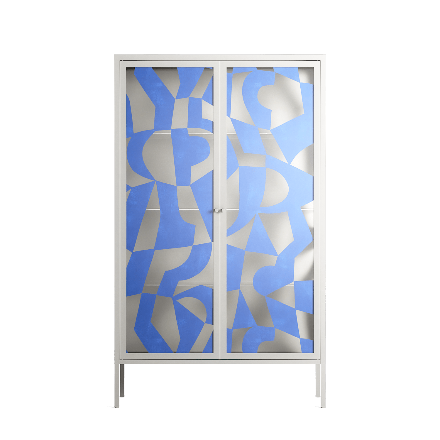 Santorini - Cabinet - Amy Suther - Antracite - Overlay Glass – Workdeco