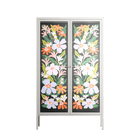 Floral Delight - Cabinet - Sandra Hutter - Chalk - Overlay Glass
