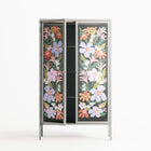 Floral Delight - Cabinet - Sandra Hutter - Chalk - Overlay Glass
