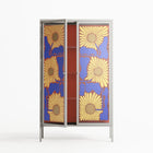 Sunflowers - Cabinet - Sandra Hutter - Chalk - Overlay Glass
