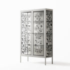 Barbed Bloom - Cabinet - Daphna Sebbane - Chalk - Overlay Glass