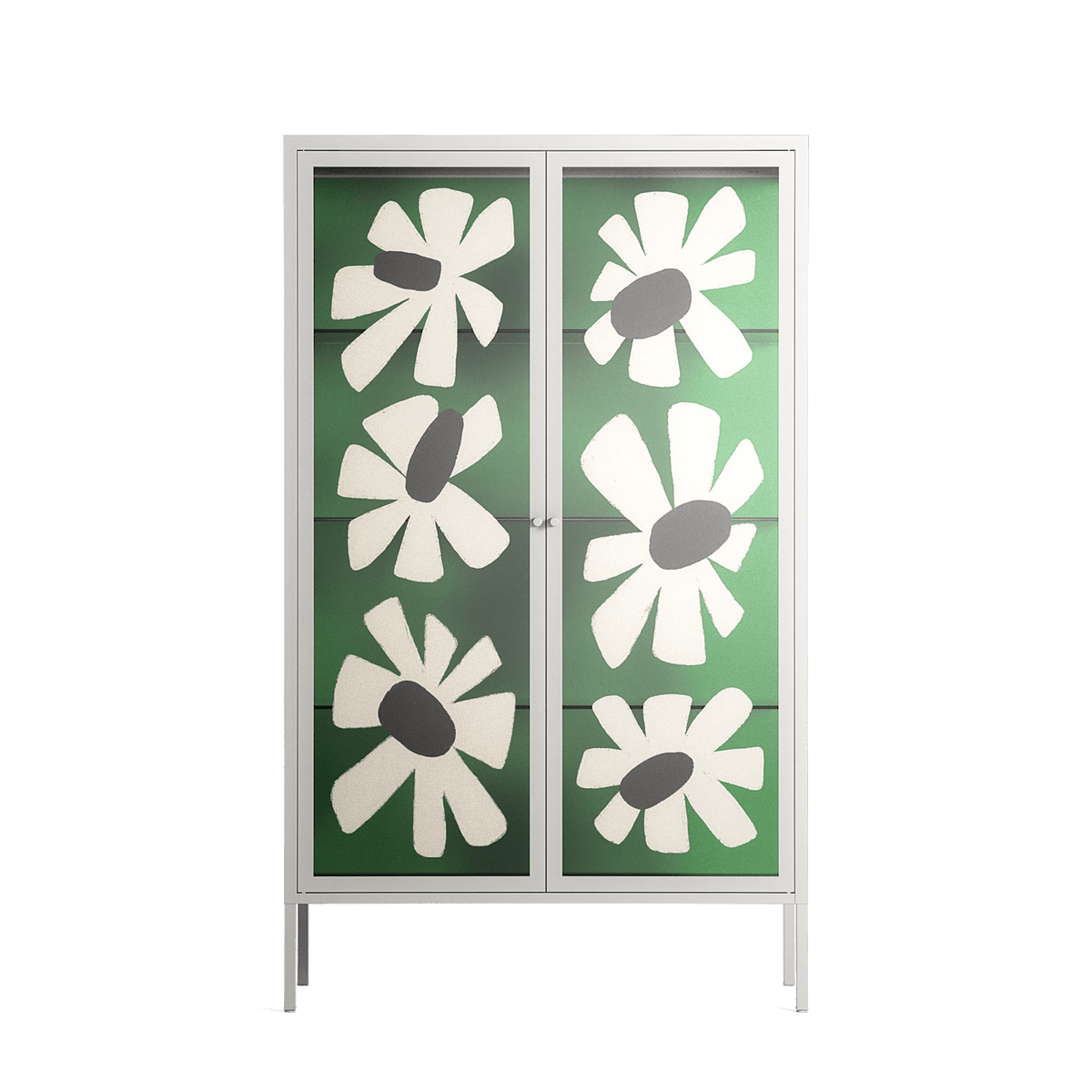 No Stress - Cabinet - Magdalena Marchocka - Chalk - Overlay Glass