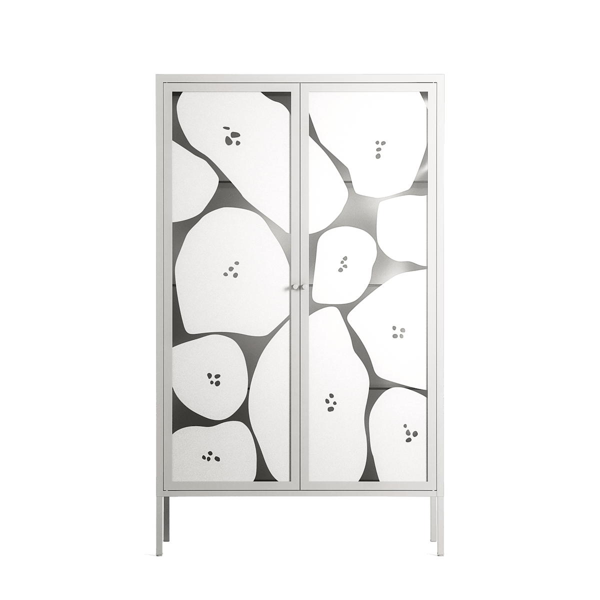 Stones - Cabinet - Magdalena Marchocka - Chalk - Overlay Glass